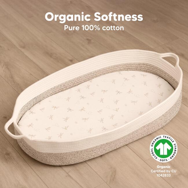 Baby Soothe Fitted Bassinet Sheets, Meadow - Crib Sheets - 2