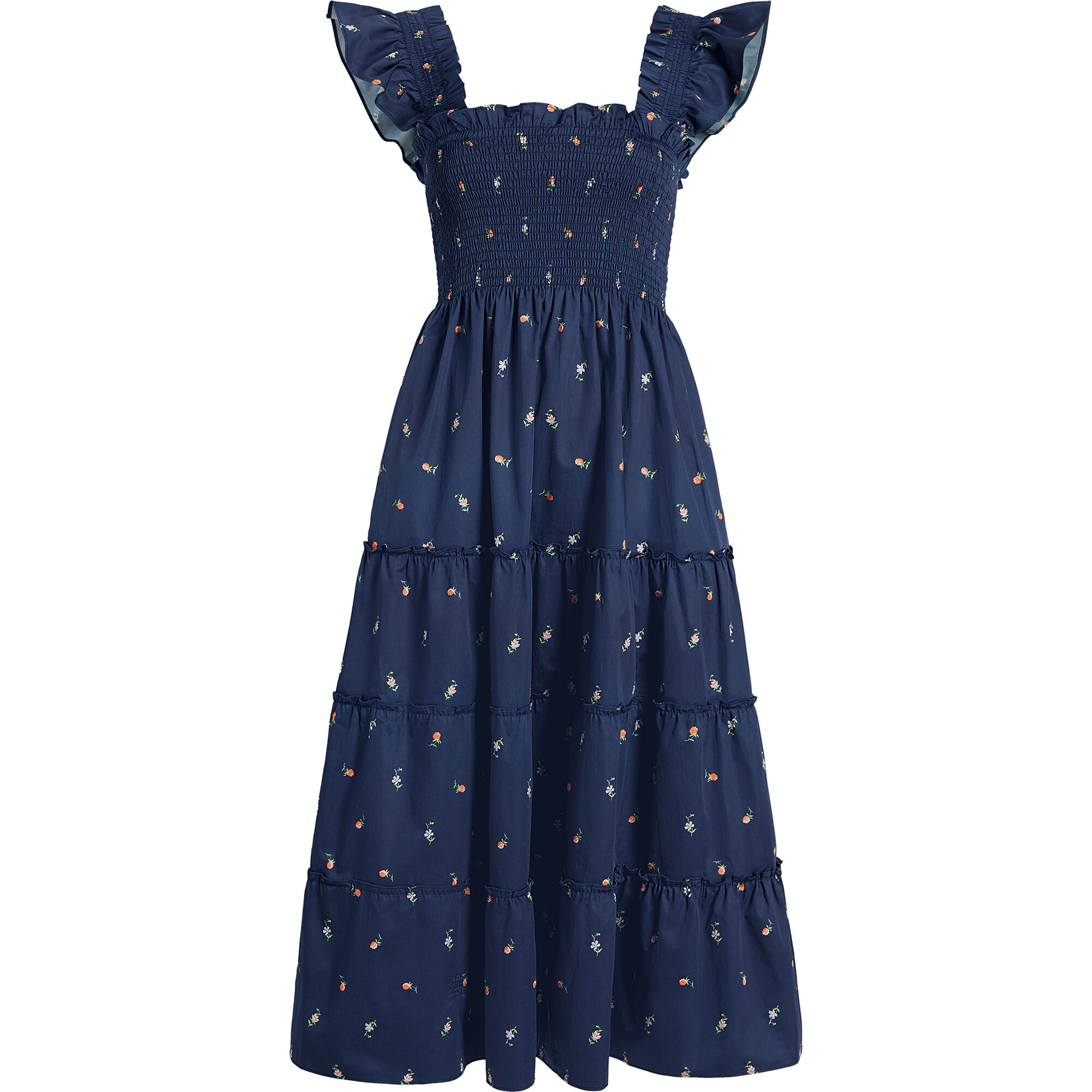 Women s Ellie Nap Dress Petite Fleur in Navy Hill House Home Dresses Maisonette