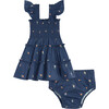 The Baby Ellie Nap Dress, Petite Fleur in Navy - Dresses - 1 - thumbnail