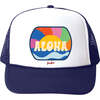 Aloha Retro Hat, Navy - Hats - 1 - thumbnail
