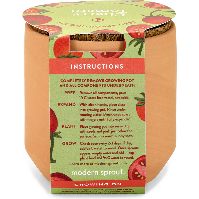 Tiny Terracotta Kit, Cherry Tomato - Planting Kits - 5