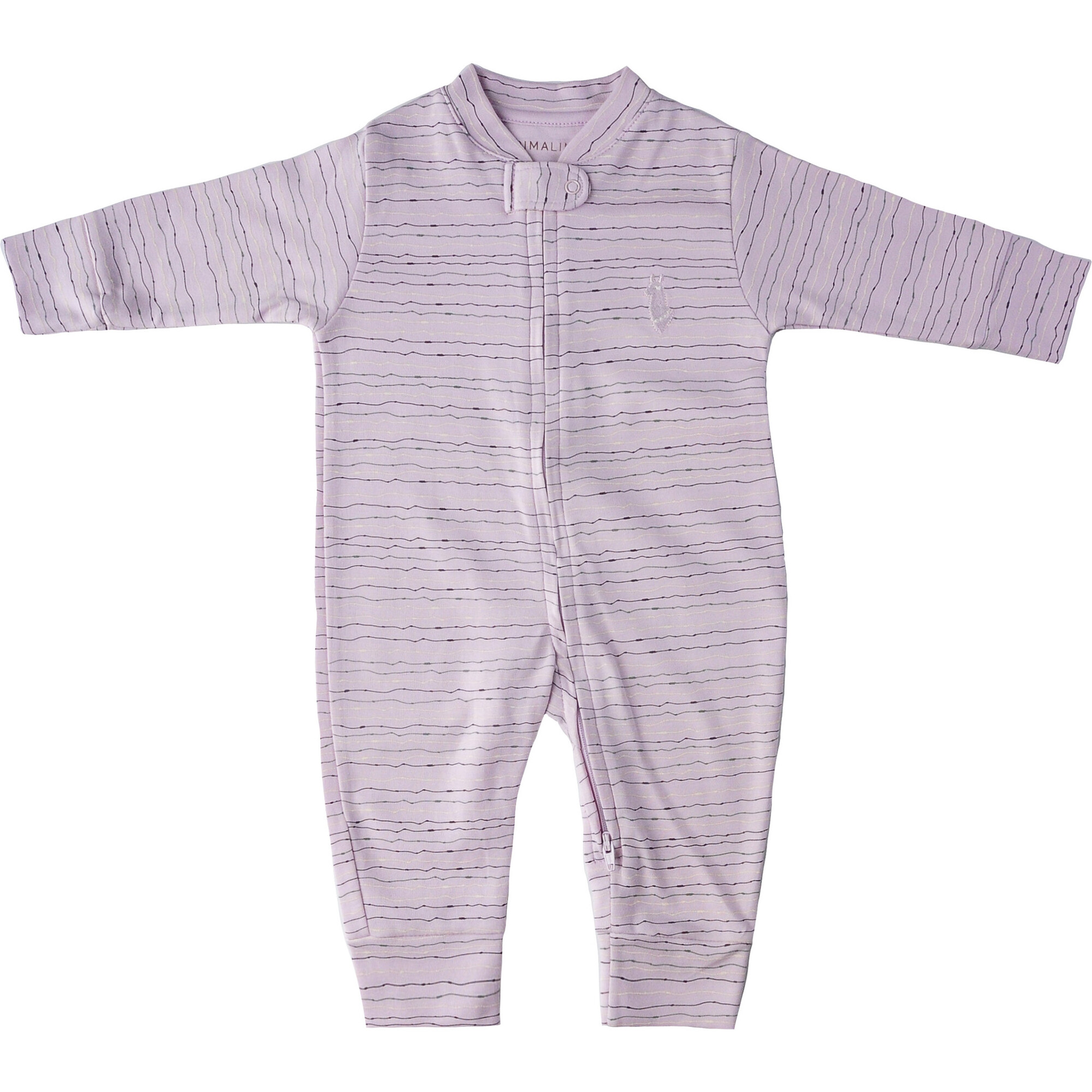 Printed Zipped Playsuit Quipu, Lavender - Rompers - 1