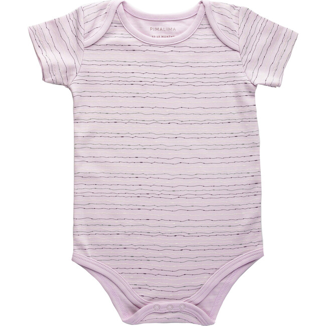 Quipu Short Sleeve Bodysuit, Lavender