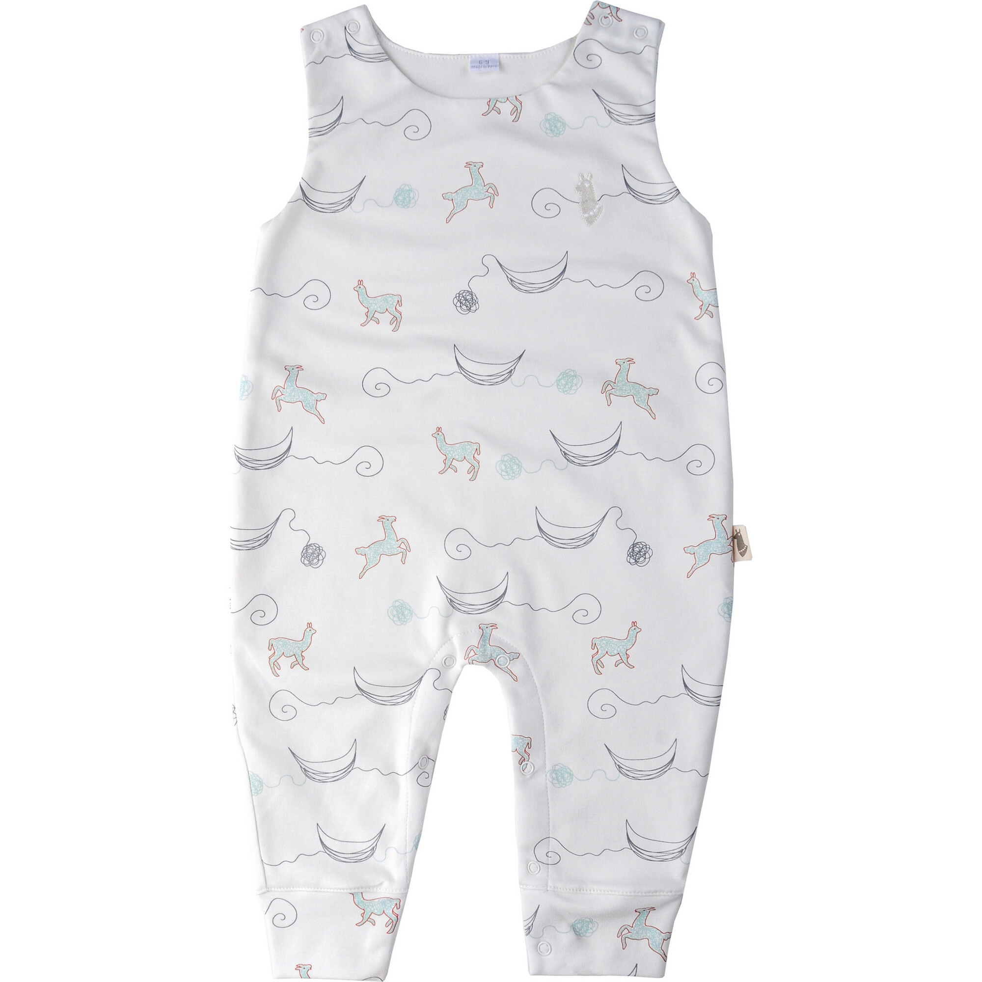 Printed Overall Totora, Off White - Overalls - 1