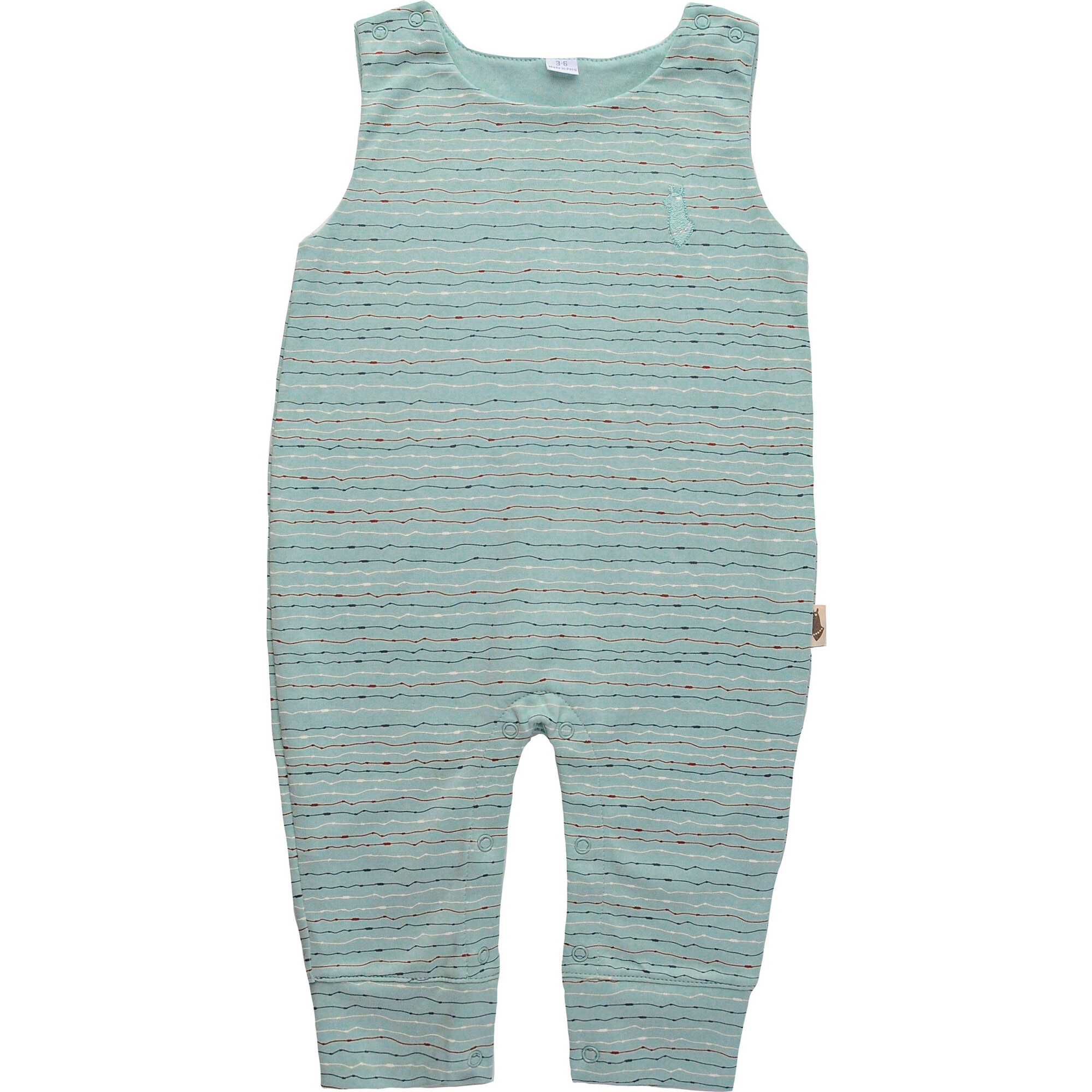 Printed Overall Quipu, Mint - Overalls - 1