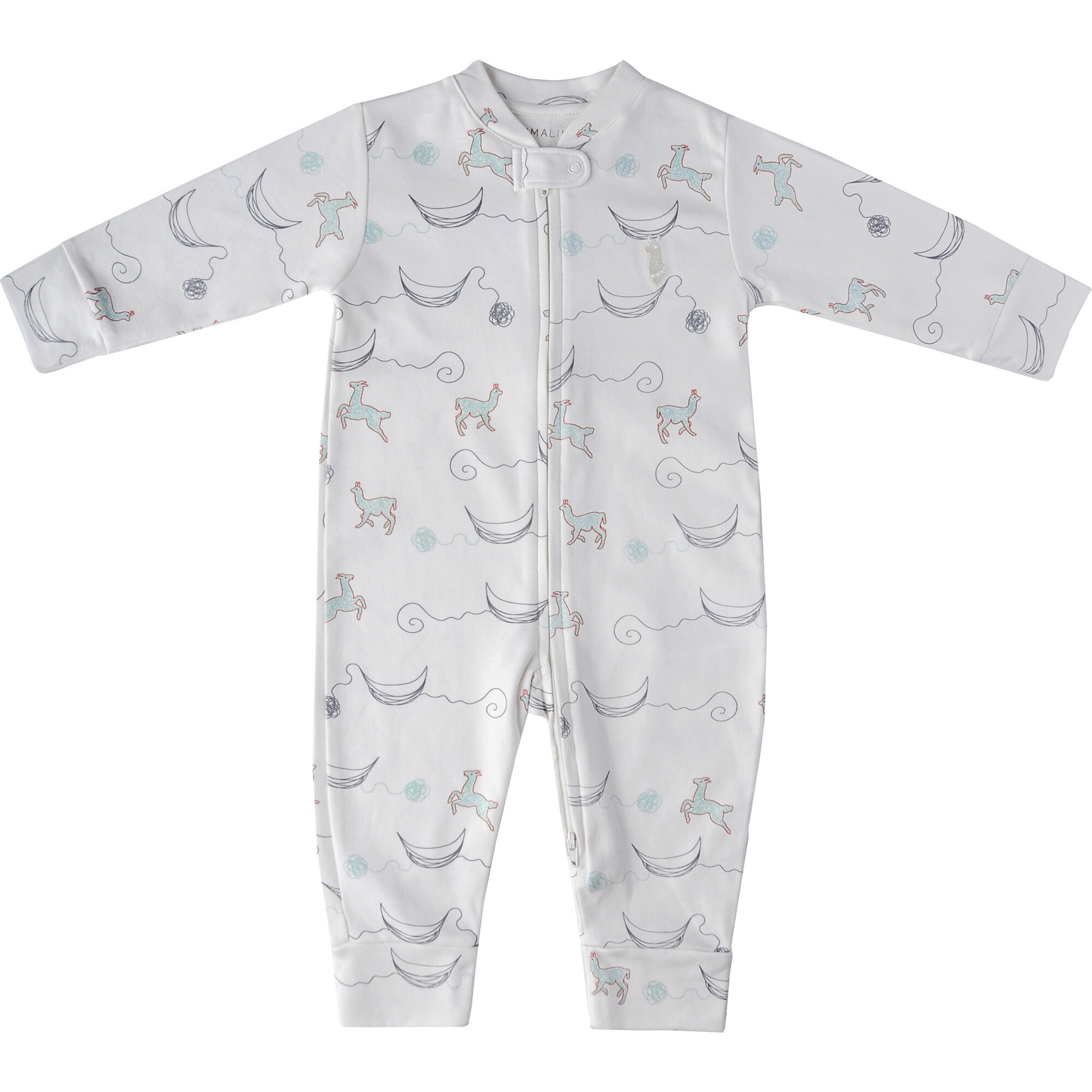 Printed Zipped Playsuit Totora, Off White - Rompers - 1