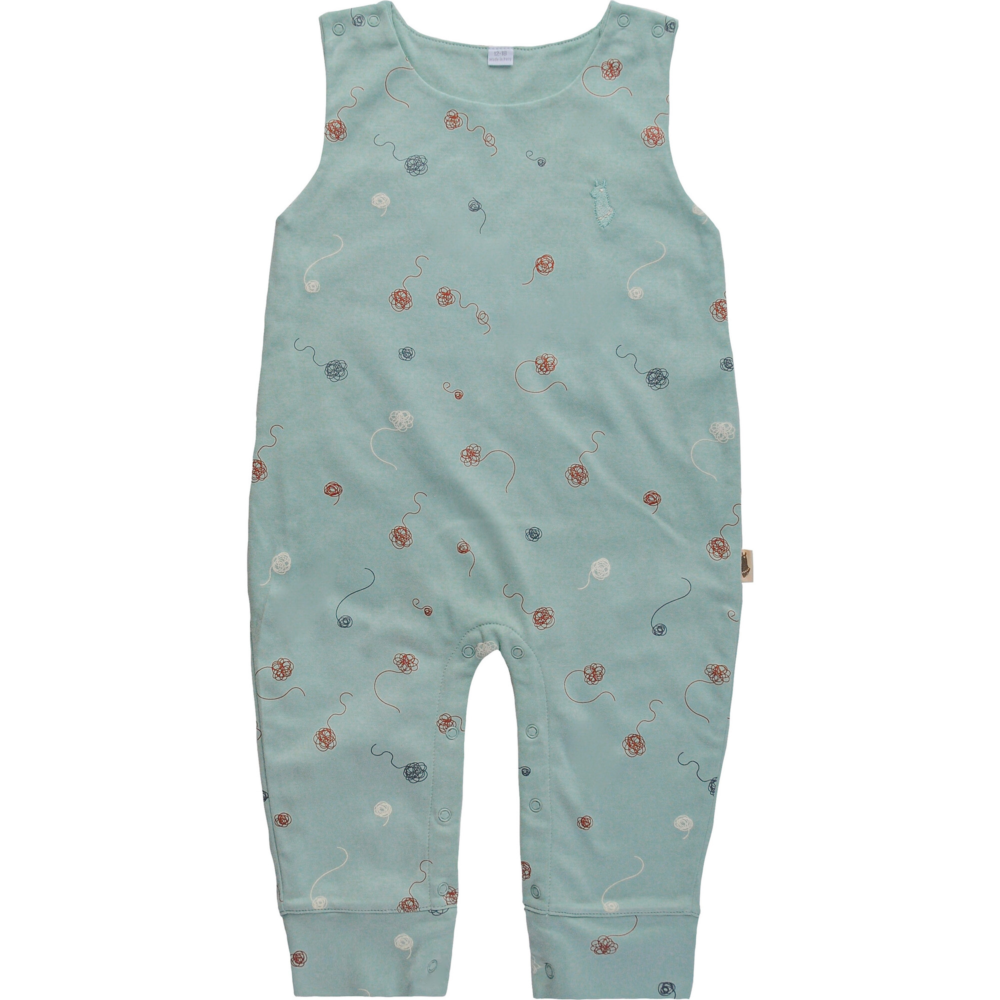 Printed Overall Hilo, Mint - Overalls - 1
