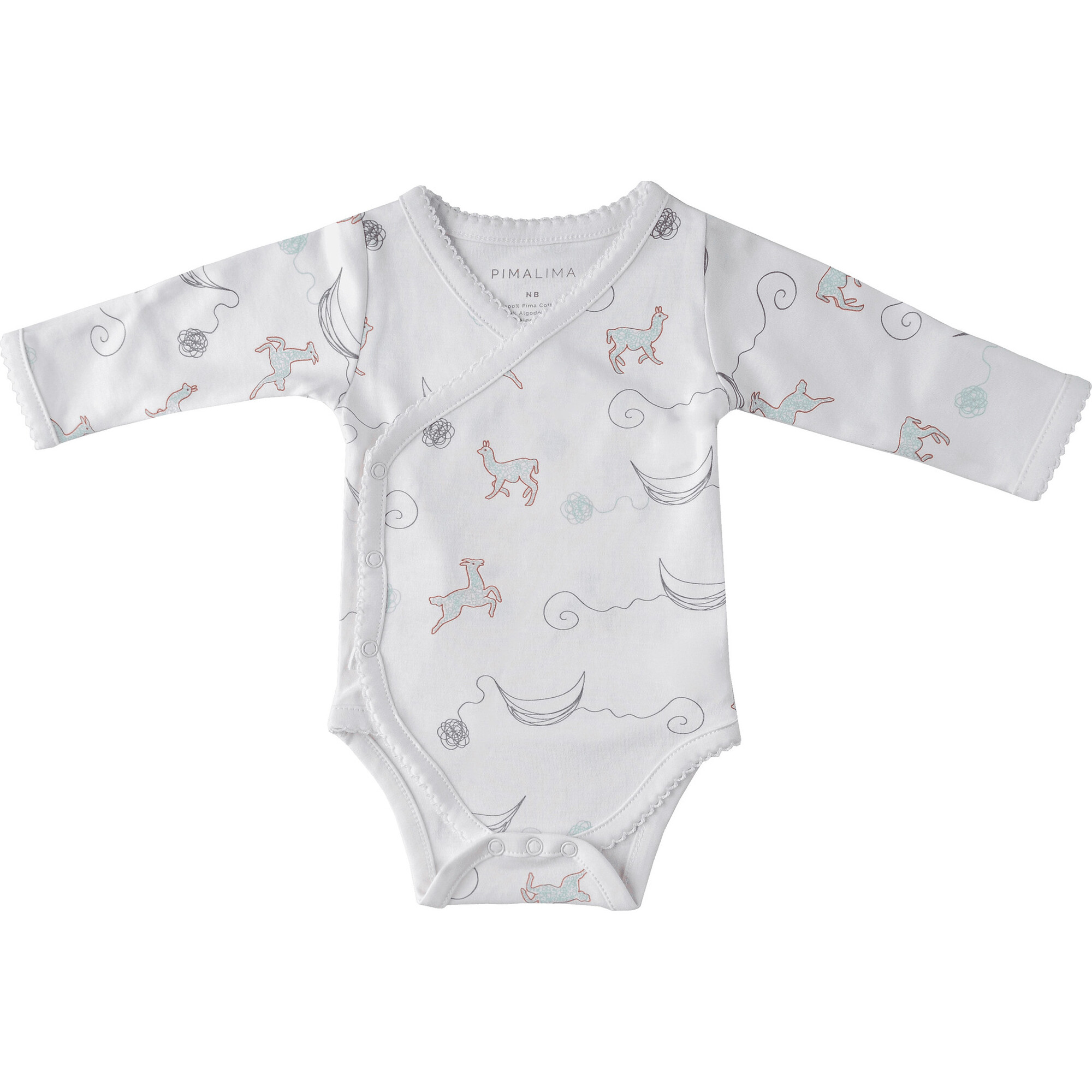 Long Sleeve Kimono Totora, Off White - Onesies - 1