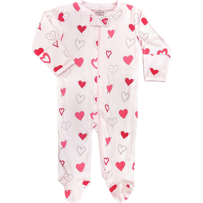 With All My Heart Zipper Footie