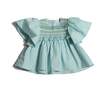 Sofia Smocked Blouse, Bay - Blouses - 1 - thumbnail