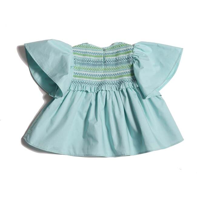 Sofia Smocked Blouse, Bay - Blouses - 2