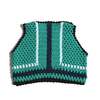 Piper Colorblock Crochet Vest, Kelp Mix - Vests - 2