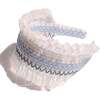 Pia Smocked Headband, Sugar - Hair Accessories - 1 - thumbnail