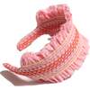 Pia Smocked Headband, Shrimp - Hair Accessories - 2