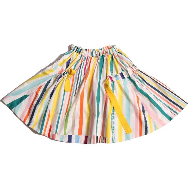 Morgan Bustled Skirt, Rainbow