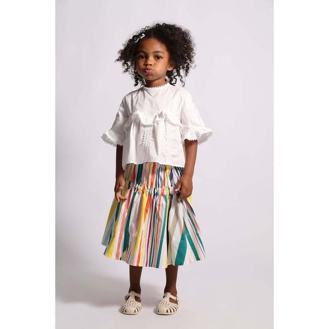 Morgan Bustled Skirt, Rainbow - Skirts - 4