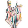 Misty Ruffled One Piece, Rainbow - One Pieces - 1 - thumbnail