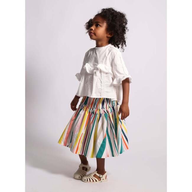Morgan Bustled Skirt, Rainbow - Skirts - 6