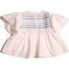 Sofia Smocked Blouse, Sugar - Blouses - 2