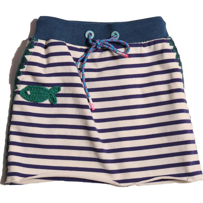 Mariner Crochet Mini Skirt, Cove