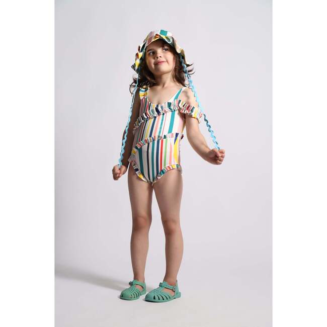 Misty Ruffled One Piece, Rainbow - One Pieces - 5