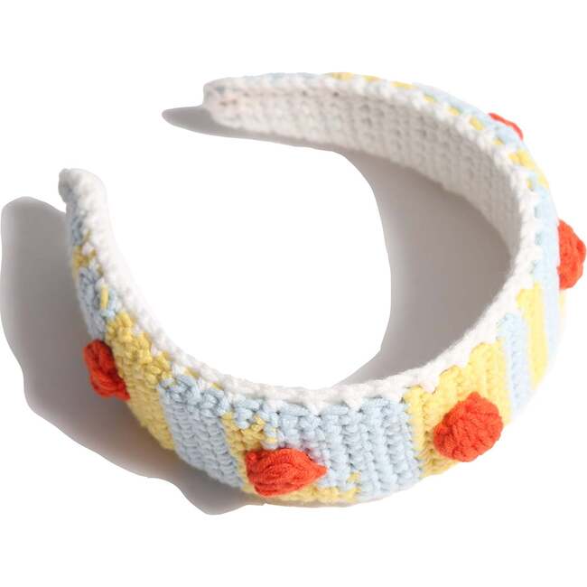 Crochet bobble Headband, Bay Mix