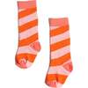 Diagonal Color Block Socks, Shrimp Mix - Socks - 1 - thumbnail