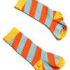 Diagonal Color Block Socks, Bay Mix - Socks - 2