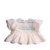 Baby Sofia Smocked Blouse, Sugar - Blouses - 2