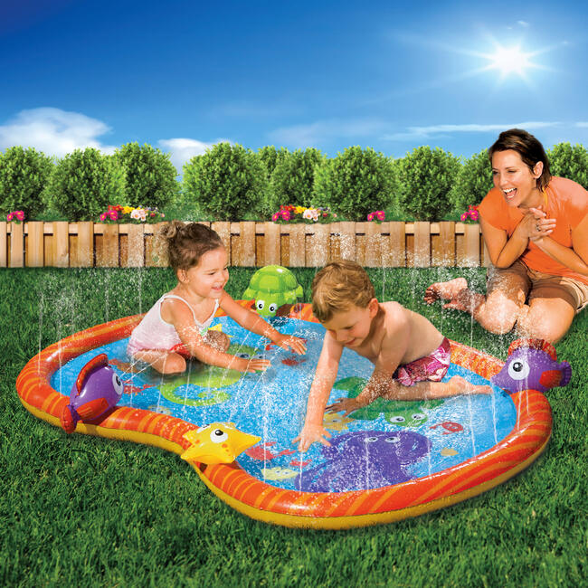 Sprinkle Friends Outdoor Water Play Mat - Kids Sprinklers - 2