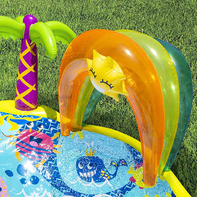 Splish Splash Water Park JR, Inflatable Outdoor Backyard Water Splash Toy - Lawn Water Slides - 4