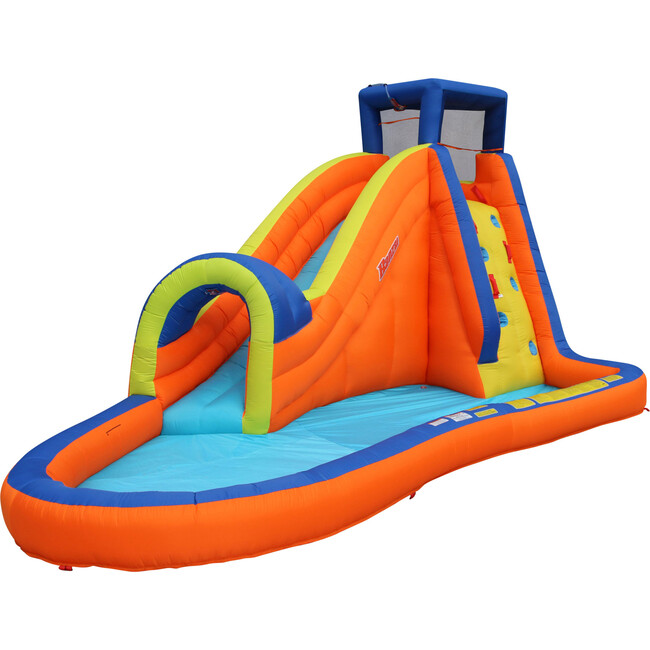 Pipeline Water Park- Inflatable Outdoor Backyard Water Slide Splash Toy