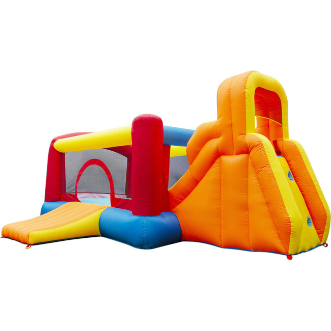 Double Slide Vinyl Backyard Bouncer Inflatable Slide & Bounce House