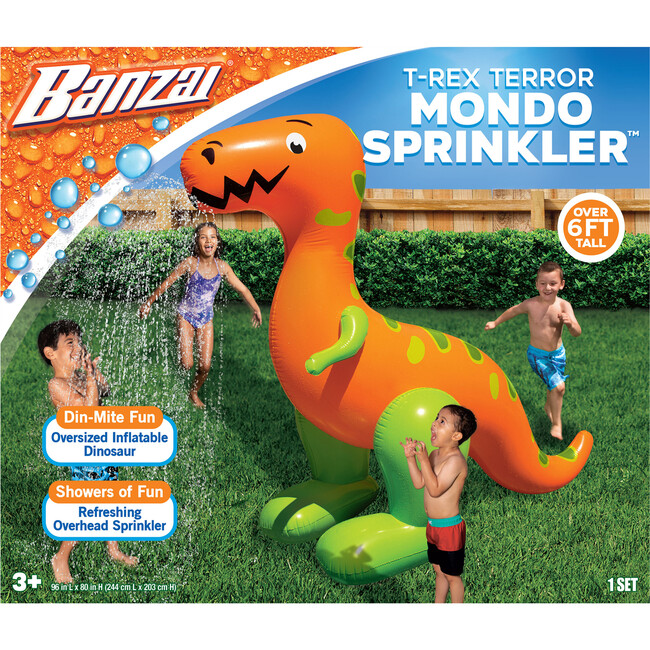 Inflatable T-Rex Terror Mondo Sprinkler - Kids Sprinklers - 5