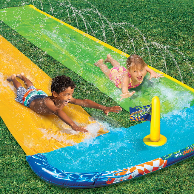 16 ft Capture the Flag Racing Water Slide - Water Toys - 2