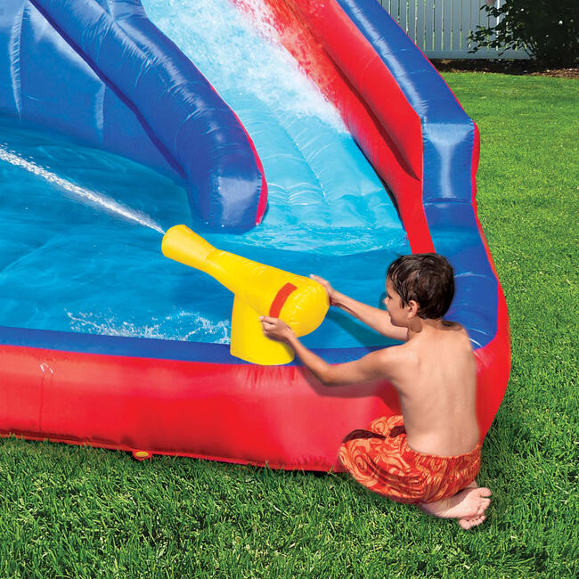 Hydro Blast Kids Inflatable Backyard Waterpark Pool Play Center - Lawn Water Slides - 6