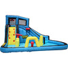 Battle Blast Inflatable Water Park Play Center - Water Slide, Climbing Wall & Oversized Splash Pool - Lawn Water Slides - 5