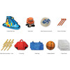 Battle Blast Inflatable Water Park Play Center - Water Slide, Climbing Wall & Oversized Splash Pool - Lawn Water Slides - 6