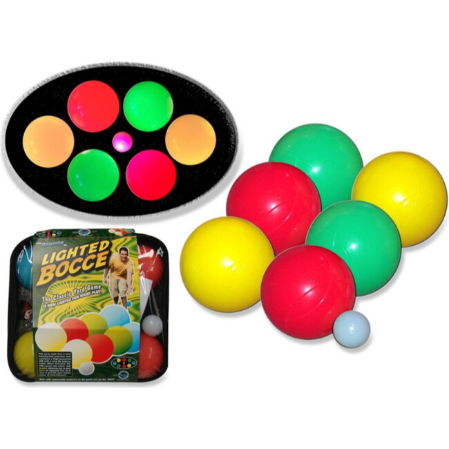 Lighted Bocce Ball Set in Plastic