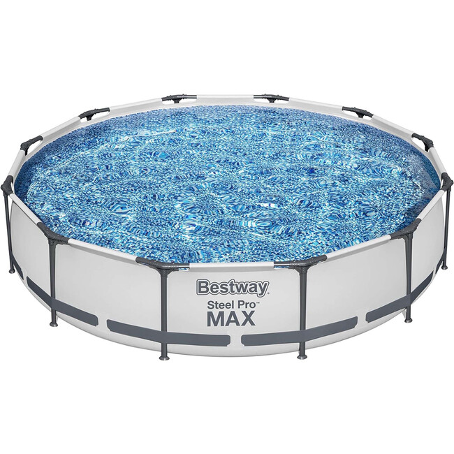 12-Foot by 30-inch Steel Pro Round Frame Swimming Pool Set