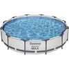 12-Foot by 30-inch Steel Pro Round Frame Swimming Pool Set - Pool - 1 - thumbnail