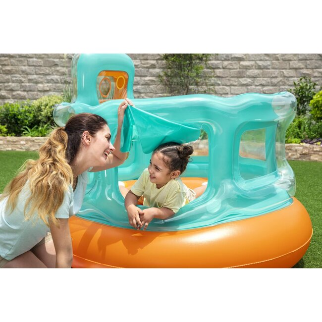 Hops 'N Hoops Play Bouncer w/ 6 Play Balls - Ball Pits - 2