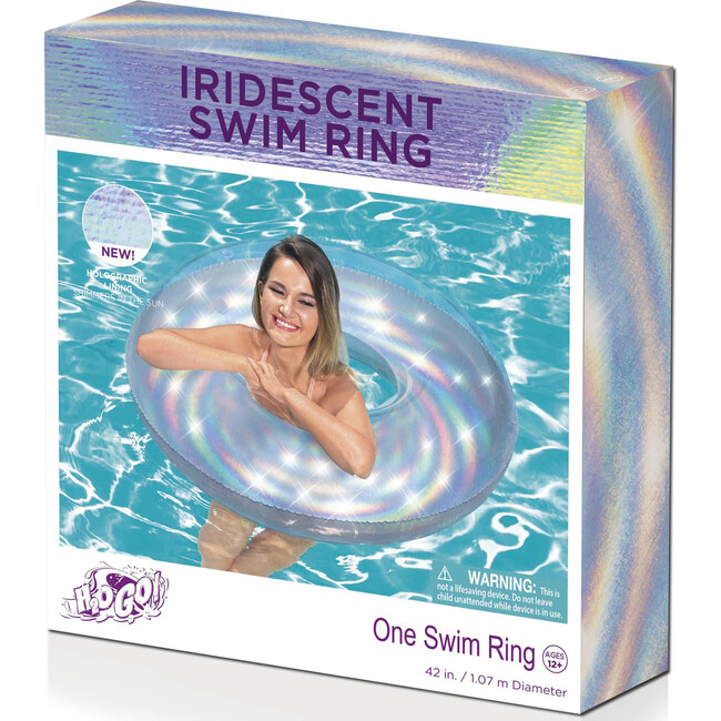 42” Inflatable Iridescent Swim Tube - Pool Floats - 4