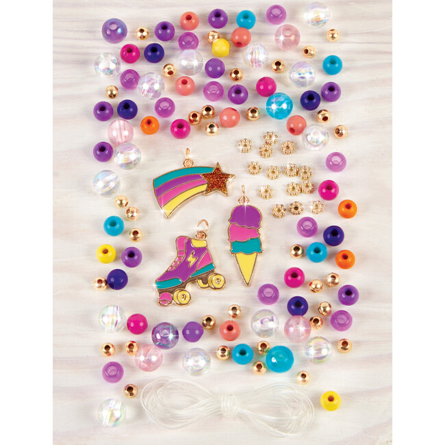 Rainbow DIY Colorful Dream Jewelry Kit - Create 3 Unique Charm Bracelets & A Ring - Fashion & Beauty Kits - 2