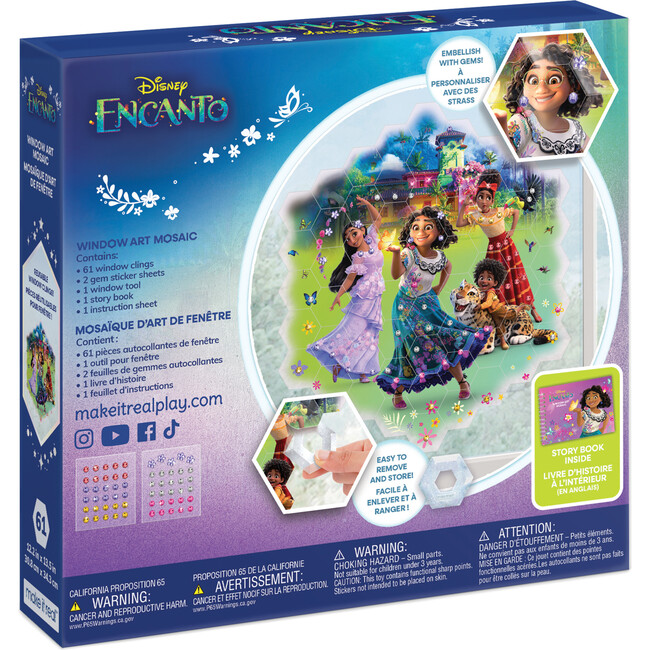 Disney: Window Art Mosaic - Encanto Edition - 66 pcs Reusable Puzzle Window Clings - Activities - 3