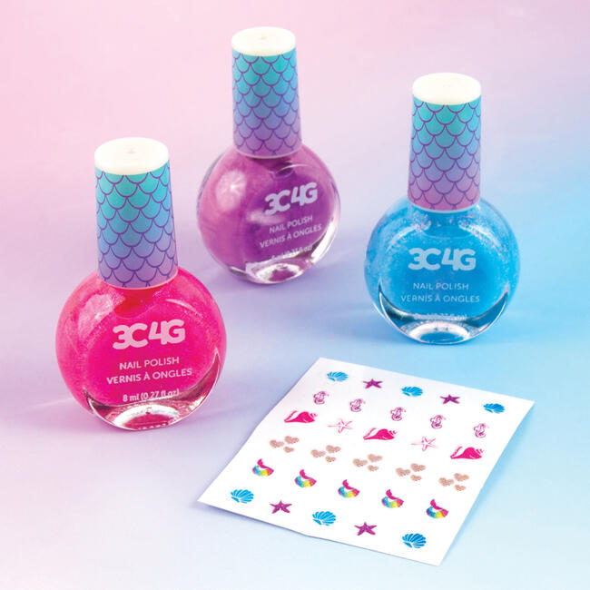3C4G: Mermaid Shimmer Trio Nail Polish Set - Arts & Crafts - 3