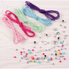 Rainbow DIY Bling Bracelets Kit - Create 5 Unique Cord Charm Bracelets - Arts & Crafts - 2
