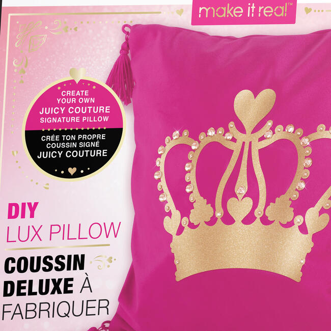 Juicy Couture: DIY Lux Pillow - Create Your Own Signature Pillow with Gems - Arts & Crafts - 4