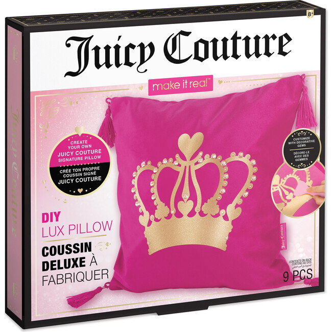 Juicy Couture: DIY Lux Pillow - Create Your Own Signature Pillow with Gems - Arts & Crafts - 5