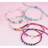 Rainbow DIY Bling Bracelets Kit - Create 5 Unique Cord Charm Bracelets - Arts & Crafts - 3